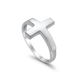 Solitaire Engagement Ring Round Simulated 925 Sterling Silver