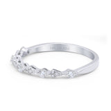 14K Gold 1.7mm Art Deco Diamond Eternity Wedding Band G SI
