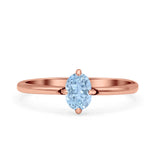 Art Deco Oval Simulated Cubic Zirconia Wedding Engagement Ring Solid 925 Sterling Silver