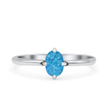 Art Deco Oval Simulated Cubic Zirconia Wedding Engagement Ring Solid 925 Sterling Silver