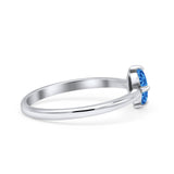 Art Deco Oval Simulated Cubic Zirconia Wedding Engagement Ring Solid 925 Sterling Silver