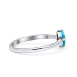 Art Deco Oval Simulated Cubic Zirconia Wedding Engagement Ring Solid 925 Sterling Silver