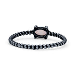 Art Deco Rope Oval Statement Fashion Oxidized Thumb Ring Solid 925 Sterling Silver