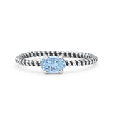 Art Deco Rope Oval Statement Fashion Oxidized Thumb Ring Solid 925 Sterling Silver