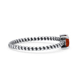 Art Deco Rope Oval Statement Fashion Oxidized Thumb Ring Solid 925 Sterling Silver