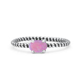 Art Deco Rope Oval Statement Fashion Oxidized Thumb Ring Solid 925 Sterling Silver