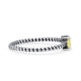 Art Deco Rope Oval Statement Fashion Oxidized Thumb Ring Solid 925 Sterling Silver