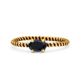 Art Deco Rope Oval Statement Fashion Oxidized Thumb Ring Solid 925 Sterling Silver