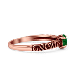 Art Deco Vintage Style Thumb Ring Statement Fashion Oxidized Round Solid 925 Sterling Silver