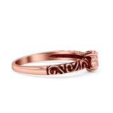 Art Deco Vintage Style Thumb Ring Statement Fashion Oxidized Round Solid 925 Sterling Silver