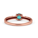 Art Deco Vintage Style Thumb Ring Statement Fashion Oxidized Round Solid 925 Sterling Silver