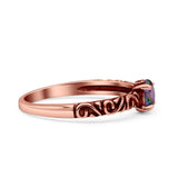 Art Deco Vintage Style Thumb Ring Statement Fashion Oxidized Round Solid 925 Sterling Silver