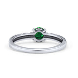 Art Deco Vintage Style Thumb Ring Statement Fashion Oxidized Round Solid 925 Sterling Silver