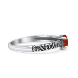 Art Deco Vintage Style Thumb Ring Statement Fashion Oxidized Round Solid 925 Sterling Silver