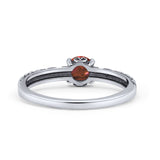 Art Deco Vintage Style Thumb Ring Statement Fashion Oxidized Round Solid 925 Sterling Silver