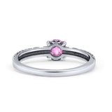 Art Deco Vintage Style Thumb Ring Statement Fashion Oxidized Round Solid 925 Sterling Silver