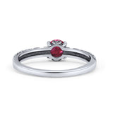 Art Deco Vintage Style Thumb Ring Statement Fashion Oxidized Round Solid 925 Sterling Silver
