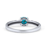 Art Deco Vintage Style Thumb Ring Statement Fashion Oxidized Round Solid 925 Sterling Silver