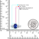 Petite Dainty Statement Fashion Oval Thumb Ring Lab Created Opal Solid 925 Sterling Silver