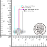 Oval Signet Ring Lab Created Gemstone 925 Sterling Silver