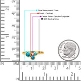 Three-Stone Lab Created Opal Ring 925 Sterling Silver