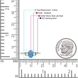 Oval Oxidized Statement Fashion Petite Dainty Thumb Ring Lab Created Opal Solid 925 Sterling Silver