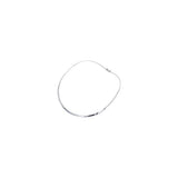 2MM Plain Flat Choker Chain .925 Sterling Silver With Clasp