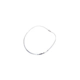 2MM Plain Flat Choker Chain .925 Sterling Silver With Clasp