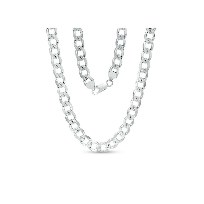 17.5MM 400 Curb Flat Link Chain .925 Solid Sterling Silver Sizes "8-32"