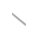 3MM 100 Rhodium Plated Oval Franco Chain .925 Sterling Silver Size "8-26"