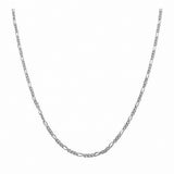 His Her Figaro Chain Necklace Charm in 925 Sterling Silver 030 Guage 1MM Men Women Unisex Figaro Link Chain Necklace Gift