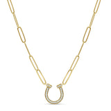 Diamond Horseshoe Necklace