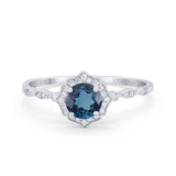 14K Gold 0.99ct Round Petite Dainty 6mm G SI Diamond Engagement Wedding Ring