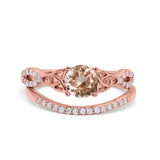 14K Gold 1.05ct Round 6mm G SI Diamond Engagement Bridal Wedding Ring
