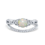 14K Gold 1.05ct Round 6mm G SI Diamond Engagement Bridal Wedding Ring