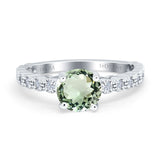 14K Gold 1.16ct Round 6.5mm G SI Diamond Engagement Wedding Ring