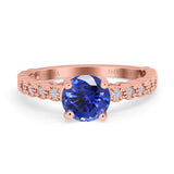 14K Gold 1.16ct Round 6.5mm G SI Diamond Engagement Wedding Ring