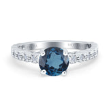 14K Gold 1.16ct Round 6.5mm G SI Diamond Engagement Wedding Ring