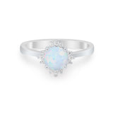 Halo Floral Art Deco Wedding Engagement Ring Round CZ 925 Sterling Silver