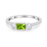 Petite Dainty Fashion Thumb Ring Simulated Cubic Zirconia 925 Sterling Silver
