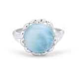 Large Stone Cocktail Ring Art Deco Simulated Cubic Zirconia 925 Sterling Silver