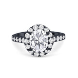 Solitaire Accent Wedding Ring Simulated Cubic Zirconia 925 Sterling Silver