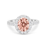Solitaire Accent Wedding Ring Simulated Cubic Zirconia 925 Sterling Silver