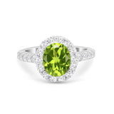 Solitaire Accent Wedding Ring Simulated Cubic Zirconia 925 Sterling Silver