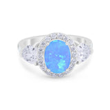 Three Stone Engagement Ring Simulated Cubic Zirconia 925 Sterling Silver BA1067