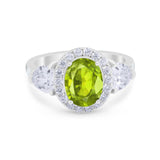 Three Stone Engagement Ring Simulated Cubic Zirconia 925 Sterling Silver BA1067