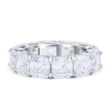 Asscher Cut Eternity Band