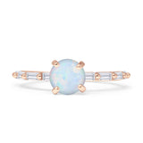 Two Piece Round Halo Floral Ring Cubic Zirconia 925 Sterling Silver