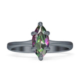 Marquise Solitaire Engagement Ring 6X12 Cubic Zirconia 925 Sterling Silver