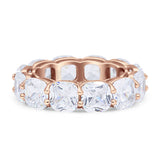 Cushion Cut Eternity Band